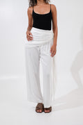 Capri Wrapped Linen Pants