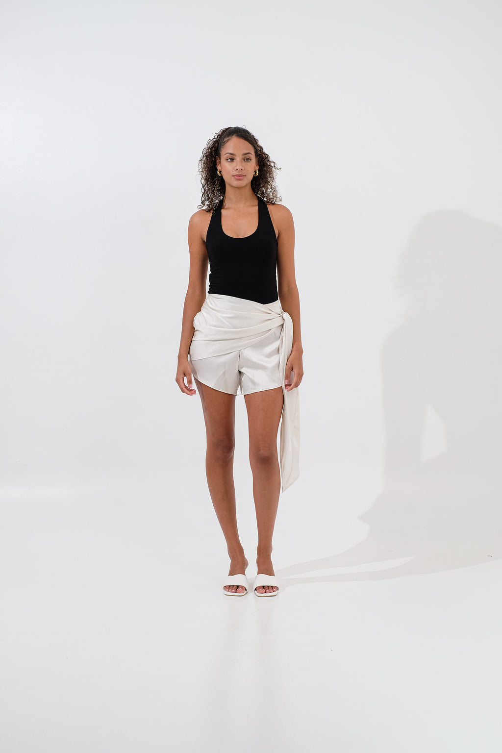 Monaco Wrapped Satin Shorts